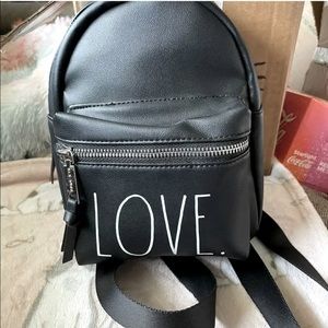 RAE DUNN MINI BACKPACK PURSE BLACK